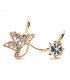 E550 - Cute bird earrings diamond ear clip
