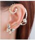 E566 - Butterfly earrings ear hook earrings