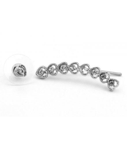 E621 - Silver Diamond Earrings