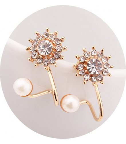 E629 - Gold Snowflakes Earrings