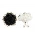 E667 - Black Rose Elegant Earring