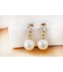 E675 - Luxury hanging pearl earrings