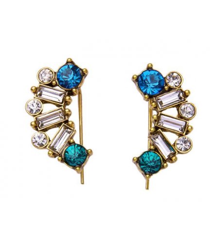 E732 - Blue Gemstone Earring