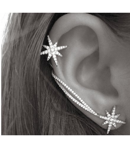 E734 - Silver Star Earrings