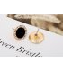 E757 - Black Gemstone Earrings
