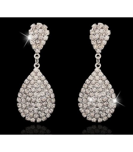 E759 - Silver Gemstone Earrings