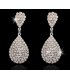 E759 - Silver Gemstone Earrings