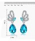 E801 - Crystal drop earrings