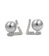 E810 - Simple pearl geometric earrings