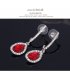 E815 - Drip crystal earrings