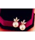 E846 - Inlaid pearl earrings