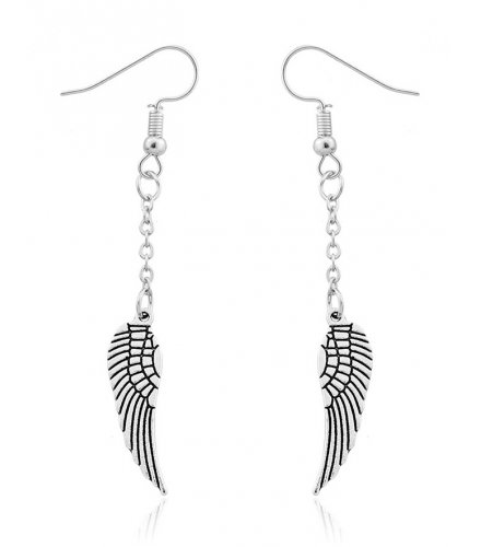 E856 - Angel Wings Pendant Earrings