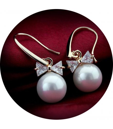 E870 - Pearl Zircon Earrings