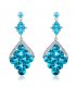 E895 - Blue pendant earrings