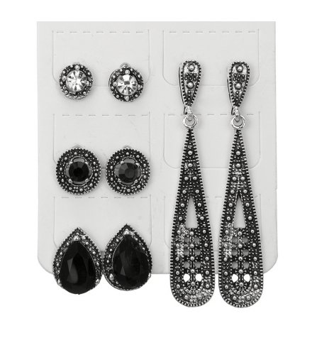 E909 - Bohemian black diamond Earrings