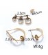E910 - Bicycle round earrings