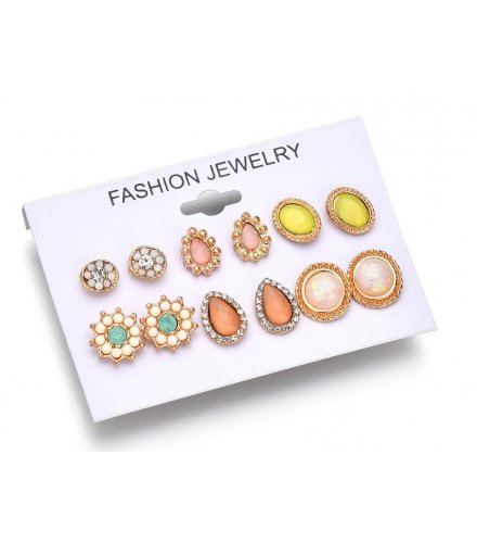 E925 - Set gemstone earrings