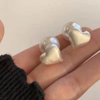 XE039 - Silver Heart Earrings