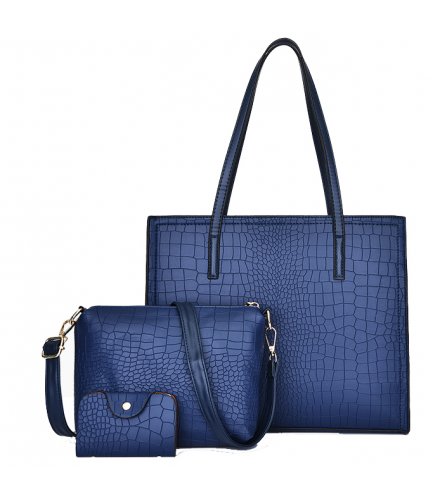 H1002 - Crocodile pattern three-piece handbag