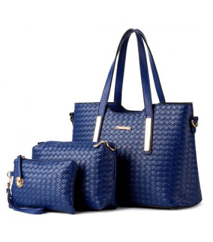 H1743 - 3pc Woven Handbag Set