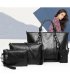 H1027 - Retro Oil Wax 4pc Shoulder Handbag Set
