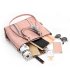 H1028 - Retro Oil Wax 4pc Shoulder Handbag Set