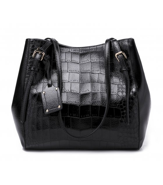 H1186 - Crocodile pattern tote bag