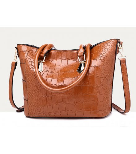 H1192 - Elegant Crocodile Pattern Casual Handbag