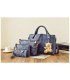 H1250 - Four Piece Embossed Handbag Set