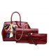 H1280 - Crocodile pattern multi-piece handbag