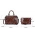 H1381 - Korean Leopard Pattern 3 Piece Handbag Set
