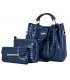 H1383 - Three-piece Tassel Bucket Handbag Set