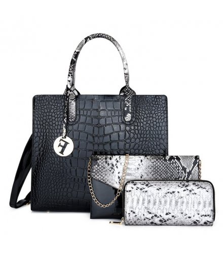 H1391 - Three Piece Stylish Fashion Handbag Set