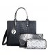 H1391 - Three Piece Stylish Fashion Handbag Set