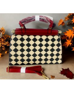 H1497 - Checkered Fashion Shoulder Bag