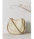 H1656 - Molly Genuine Leather Saddle Bag (Cream)