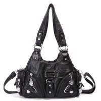 H1706 - Black Satchel Bag