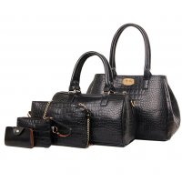 H1767 - Korean fashion crocodile pattern Handbag Set