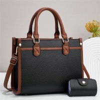 H1780 - Sturdy Black Handbag Set