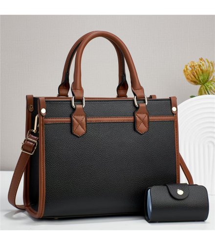 H1780 - Sturdy Black Handbag Set