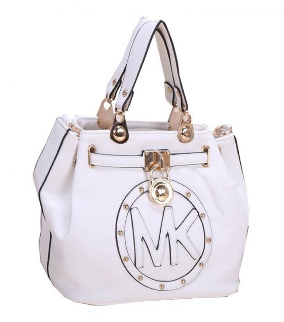 white mk bag
