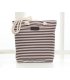 H828 - Canvas striped rope shoulder bag