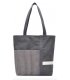 H833 - Stripe mosaic canvas ladies handbag