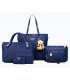 H953 - Embossed Fashion Shoulder Bag Set