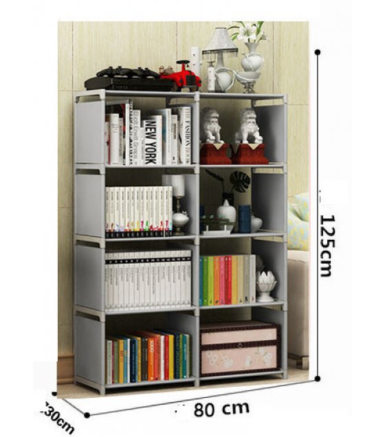 High Quality 9 Cube Book Shelf Gray, Cube Unit Bookcase Gray