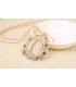 N1035 - Flash diamond necklace opal necklace long 