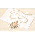N1035 - Flash diamond necklace opal necklace long 
