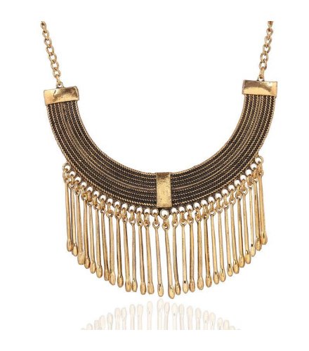 N1041 - Exaggerated tassel necklace