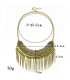 N1078 - Metal elegance tassel necklace