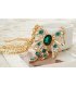 N1171 - Colored Stoned Butterfly Necklace